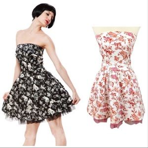 Betsey Johnson | Dusty Rose Fit Flare Skulls Tulle